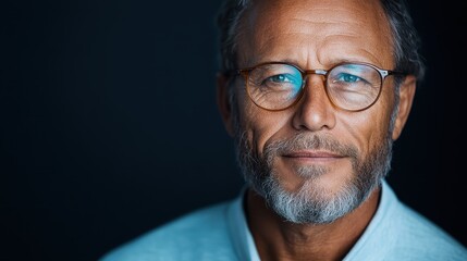 Obraz premium This striking portrait showcases an elderly man in white attire, radiating wisdom and experience, perfectly capturing the grace and dignity of aging with character.
