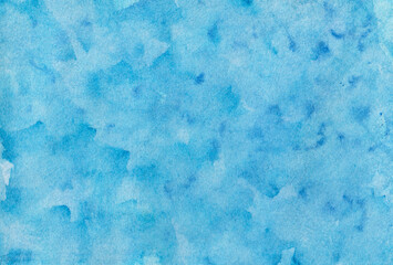 Blue watercolor abstract background.