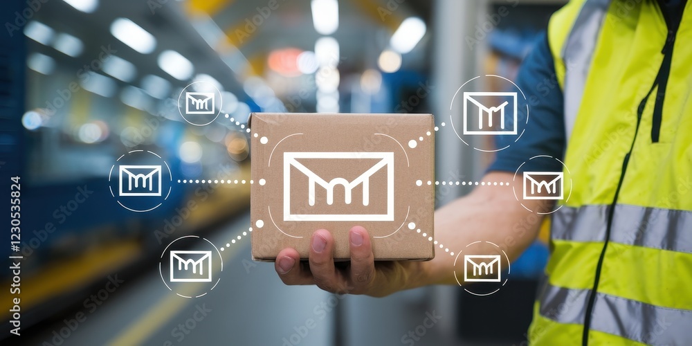 Poster efficient package tracking and delivery system: real-time updates and notifications