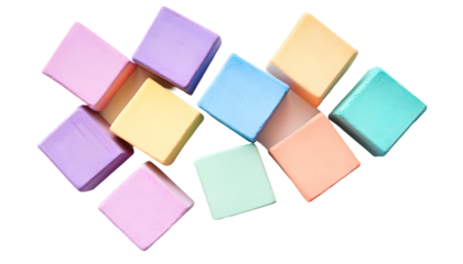 Soft Pastel Geometric Blocks