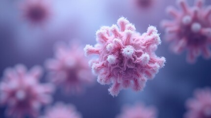 Fototapeta premium Bacterial Colony Structures under Microscopy