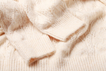 Pleated soft and cozy fabric.