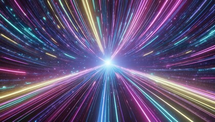 Naklejka premium Speed of Light concept with speed trails, background graphic resource