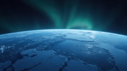Serene Polar Night from Near-Space