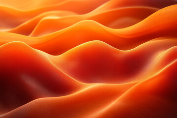 Obraz premium Abstract Orange Waves Flowing Smoothly