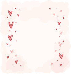 pink rose petals frame