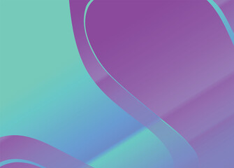 Blue gradient wave shapes background