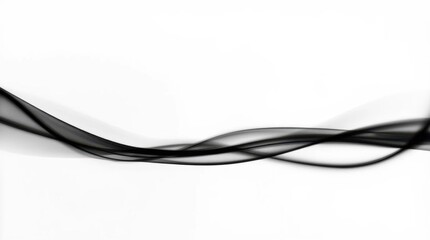 Abstract Black Line Composition