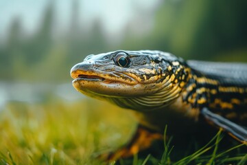 Close-up of Lizard in Natural Habitat