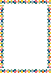 Colorful stylish geometric empty rectangle frame. Vector bee hive frame for text. Modern Art baby shower
