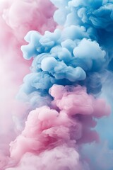Fototapeta premium Soft pastel gradient blending pink and blue for a dreamy background.