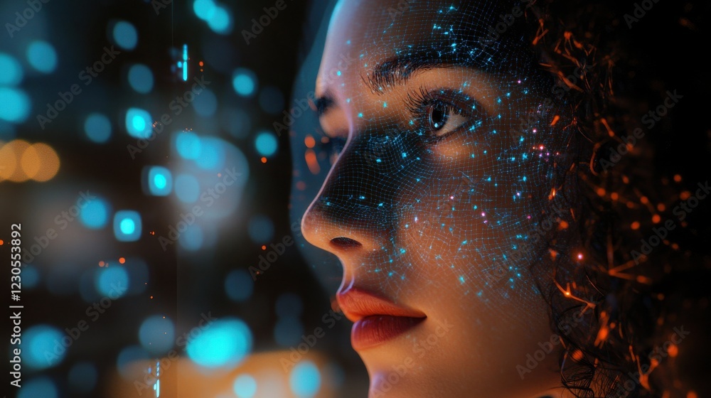 Poster ai chatbots working and chatting in computer, generative ai