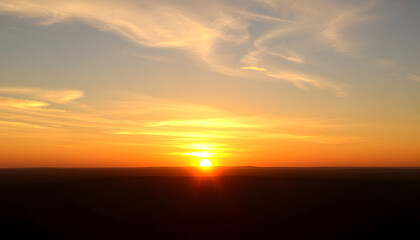 Fototapeta premium Sunset panorama , with white tonespng