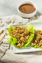 Healthy Asian Chicken Lettuce Wraps