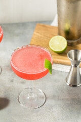 Refreshing Cold Vodka Cosmopolitan Martini