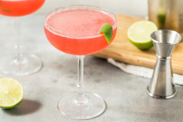 Refreshing Cold Vodka Cosmopolitan Martini