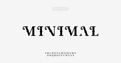 Vintage decorative serif alphabet, stylish elegant letters, ornate font for luxury branding, classic minimalist typography, refined artistic font, sophisticated modern calligraphy. Vector typeset.