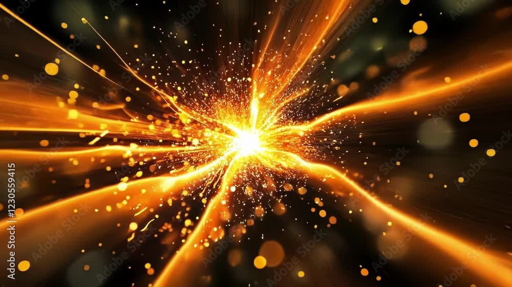 Poster an image featuring a closeup of advanced welding techniques with molten metal and focused beams of l