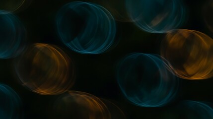 Blurred blue and orange circles abstract background
