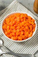 Healthy Organic Steamed Frozen Carrots