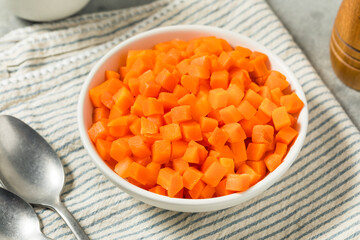 Healthy Organic Steamed Frozen Carrots