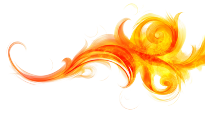 Stylized Flame Swirls
