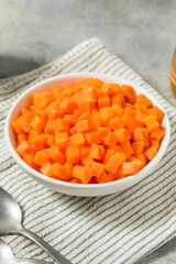 Healthy Organic Steamed Frozen Carrots