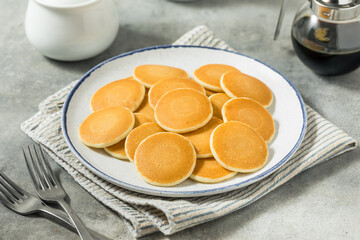 Homemade Mini Silver Dollar Pancakes for Breakfast