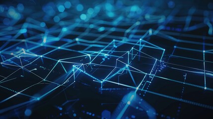 The Alluring Allure of a Captivating Blue Line - Segment Technology Background