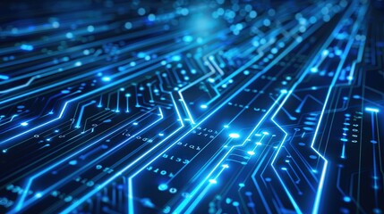 The Alluring Allure of a Captivating Blue Line - Segment Technology Background