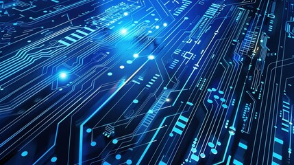 The Alluring Allure of a Captivating Blue Line - Segment Technology Background