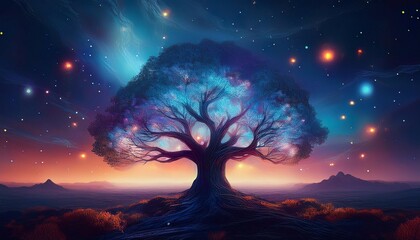 tree in the night