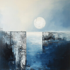 abstract art minimalist oil painting
