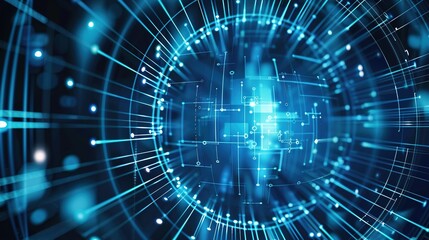 The Alluring Allure of a Captivating Blue Line - Segment Technology Background