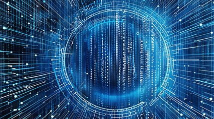 The Alluring Allure of a Captivating Blue Line - Segment Technology Background