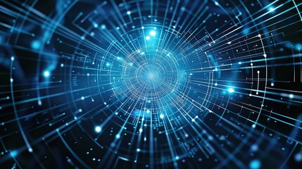 The Alluring Allure of a Captivating Blue Line - Segment Technology Background