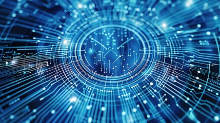 The Alluring Allure of a Captivating Blue Line - Segment Technology Background