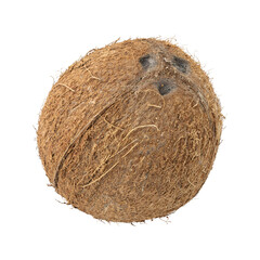 Coconut isolated on transparent background	