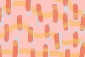 Pastel Color Backgrounds Illustration with Brush Strokes