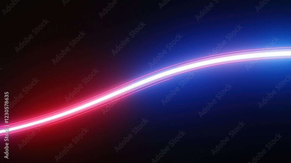 Poster dynamic light waves in contrast digital art creation abstract dark environment artistic perspective 