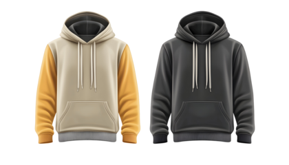 Two-Tone Hoodie Illustration