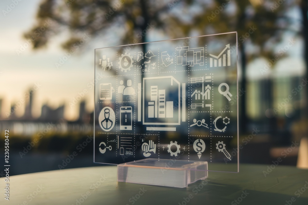 Aufkleber digital business analytics: data-driven insights for growth