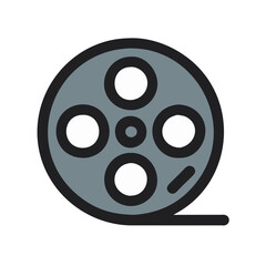 movie reel icon design