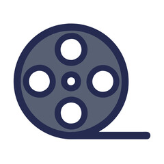movie reel icon design