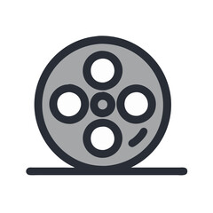 movie reel icon design