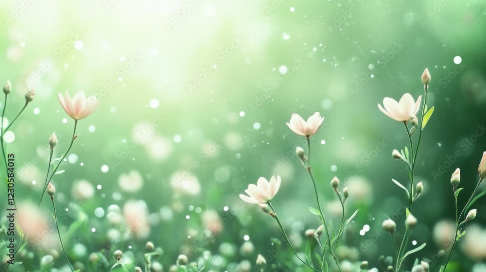 Aufkleber abstract spring time background