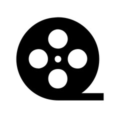 movie reel icon design