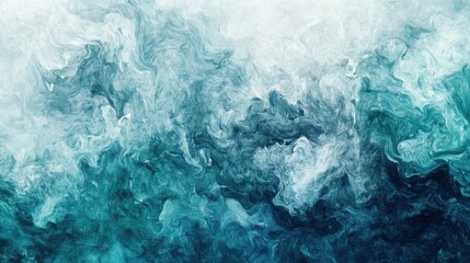 Obraz premium Abstract watercolor paint background by teal color blue and green with liquid fluid texture for background, banner