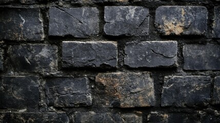 Fototapeta premium Black dark black grunge textured concrete stone wall background