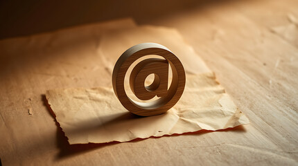 Email Symbol Concept: At symbol, digital communication, email marketing, online messaging, internet symbol, email services, business email, email branding, email technology.